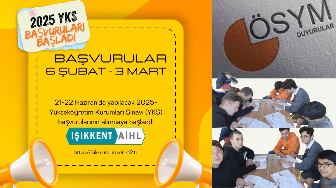 2025 YILI YKS BAŞVURULARI BAŞLADI